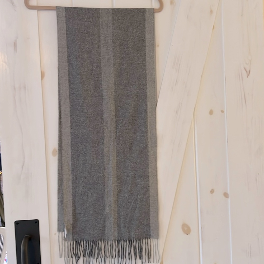 Nordstrom Grey Silk Scarf